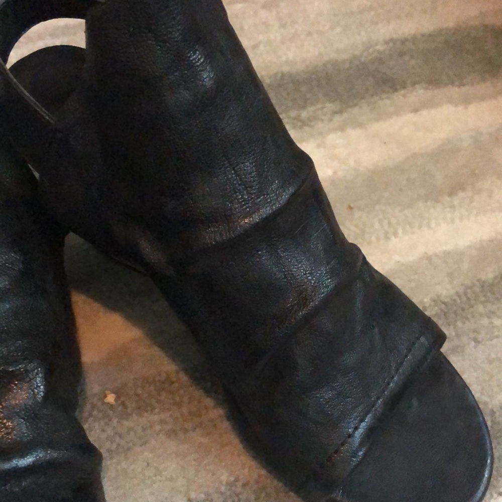 Isola open toe sling back heels